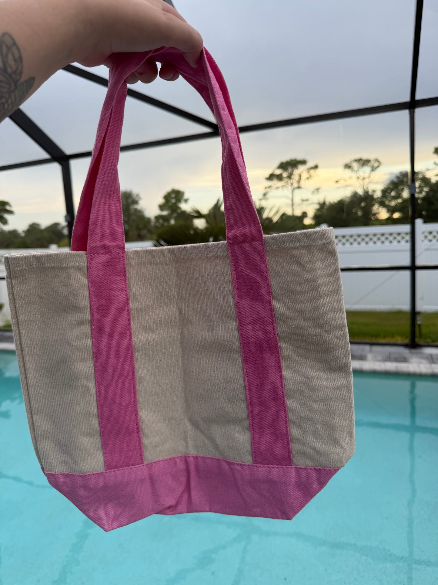 Pickleball Embroidered Tote Bag | Canvas Pickleball Bag | Cute Sports Tote Gift