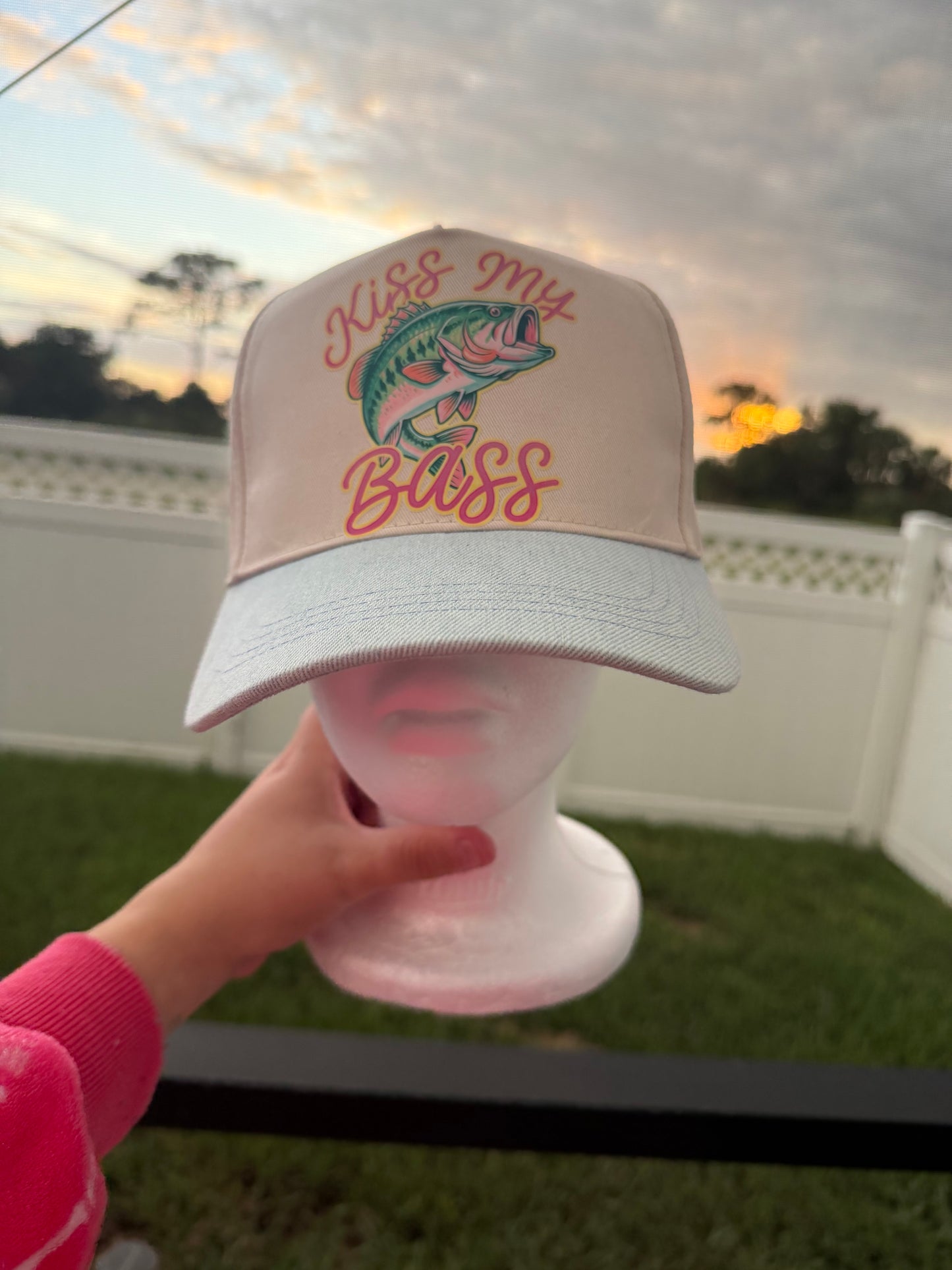 Kiss My Bass Trucker Hat 🐟💖