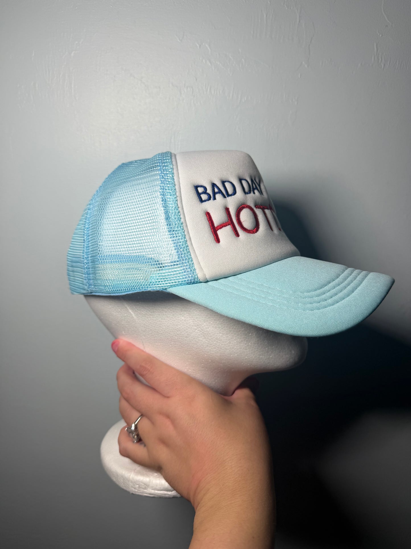 Bad Day To Be A Hotdog Embroidered Trucker Hat | Funny BBQ Hat | Summer Hat
