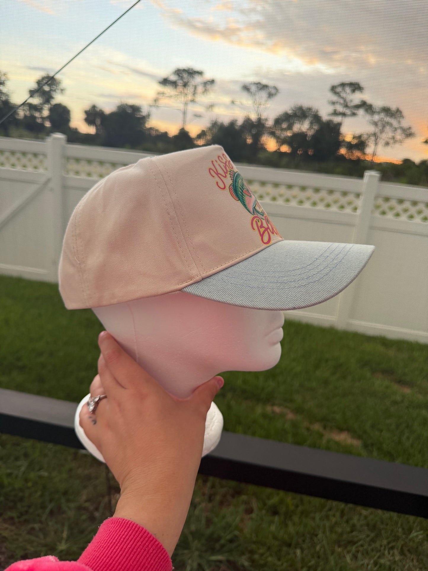 Kiss My Bass Trucker Hat 🐟💖