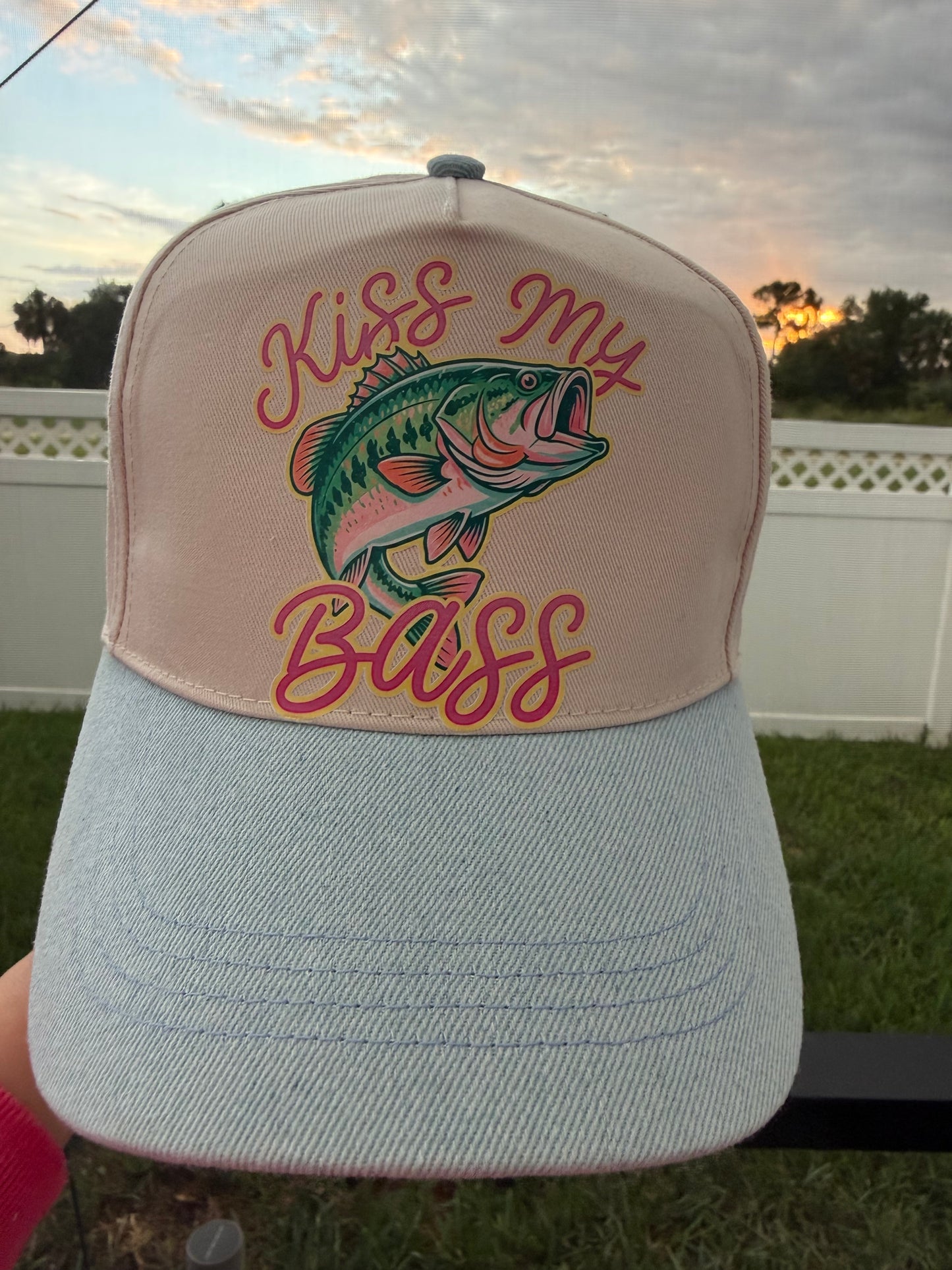 Kiss My Bass Trucker Hat 🐟💖