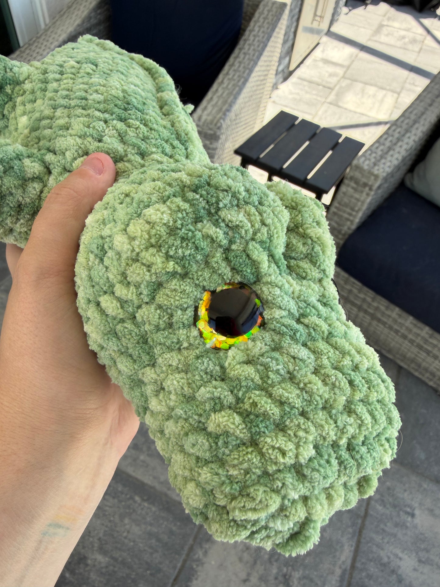 Handmade Crochet Plush Alligator | Soft Green Amigurumi Stuffed Animal | Sensory Comfort Plush | Unique Gift for Kids & Adults