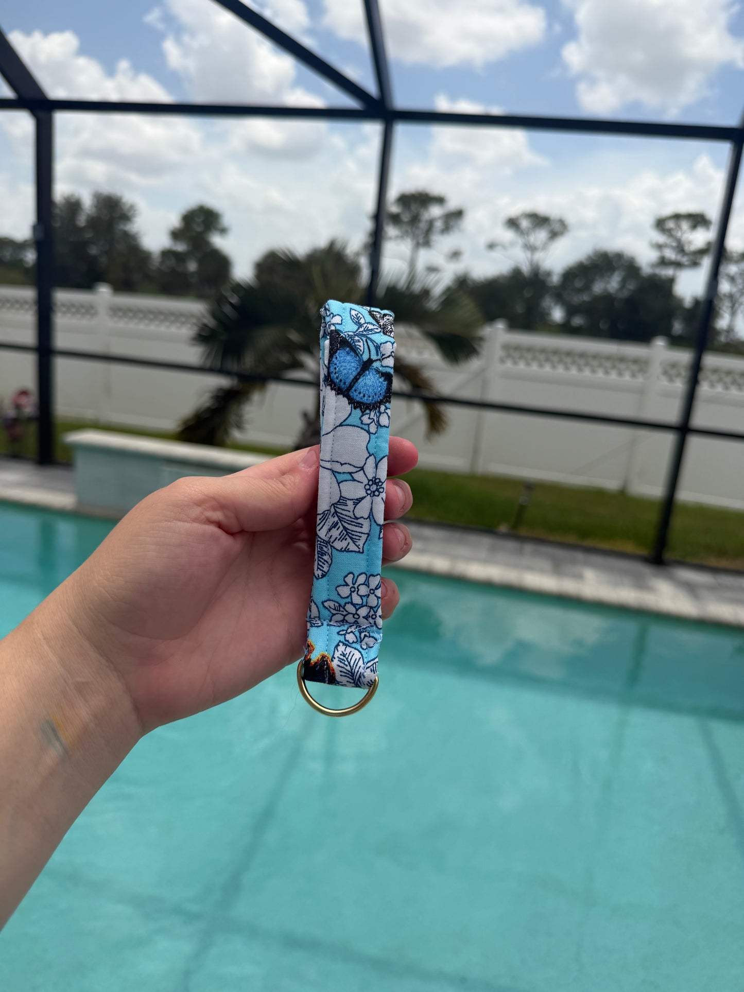 Butterfly Wristlet
Handmade Butterfly Wristlet Keychain | Fabric Key Fob | Cute Wrist Strap for Keys